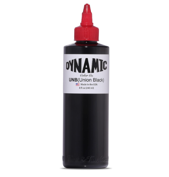 DYNAMIC - Tinta de Tatuagem Regulamentação REACH - Union Black 240 ml ✅PRONTA ENTREGA