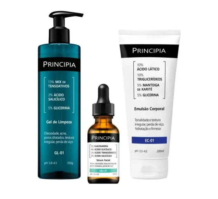 Kit Principia Anti Acne E Queratose Pilar Trio