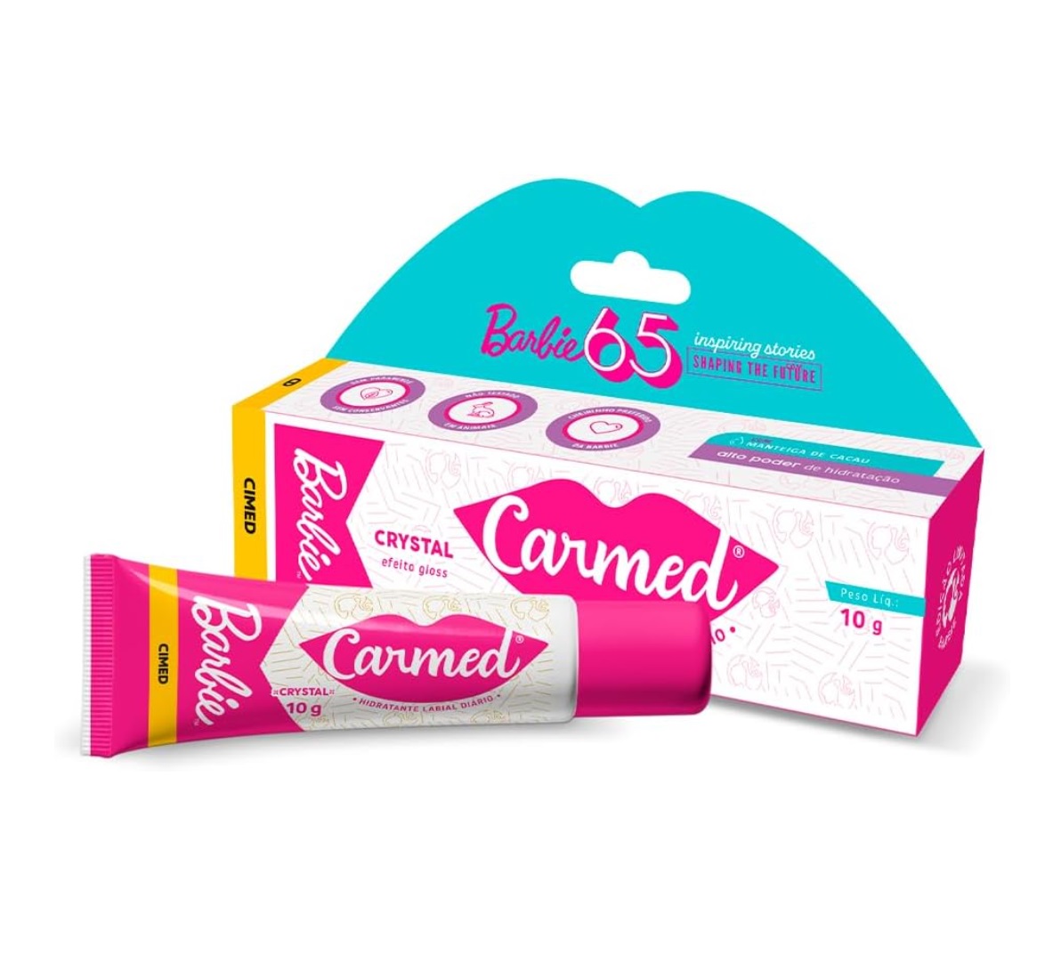 Hidratante&#x20;Labial&#x20;Carmed&#x20;Barbie&#x20;Crystal&#x2705;PRONTA&#x20;ENTREGA