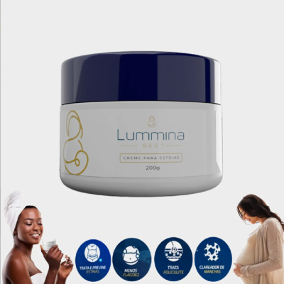 Lummina Gest Creme P/Estrias/Celulite/Gestante 200g ✅PRONTA ENTREGA