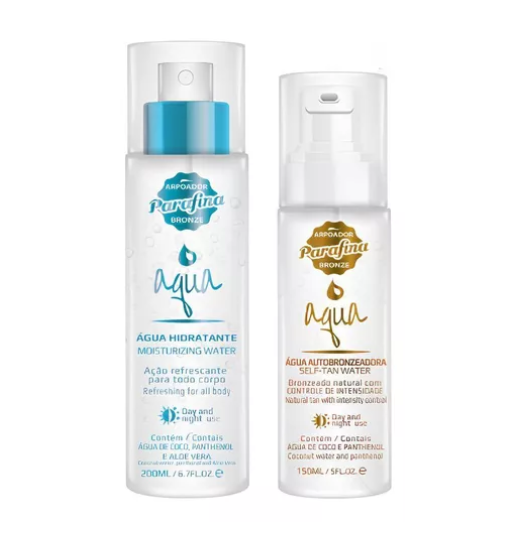 Kit Aqua Autobronzeadora 150ml + Água Hidratante 200ml