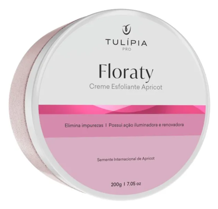 Creme Esfoliante Facial de Semente Apricot Florary Tulipia