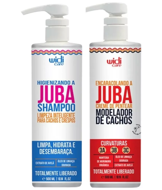 Kit Widi Care Juba Shampoo E Creme Encaracolando 500ml