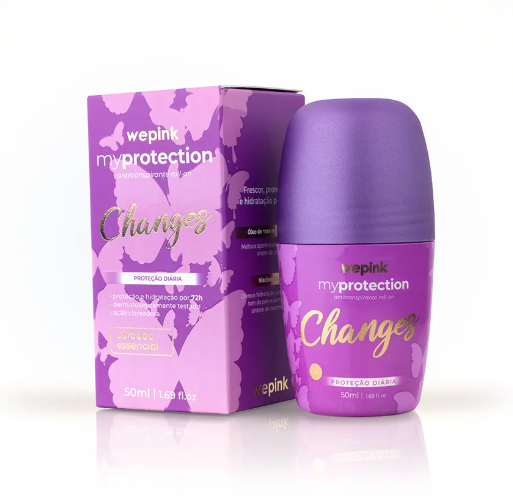 Desodorante Antitranspirante Roll-on Changes 50ml - Wepink ✅PRONTA ENTREGA