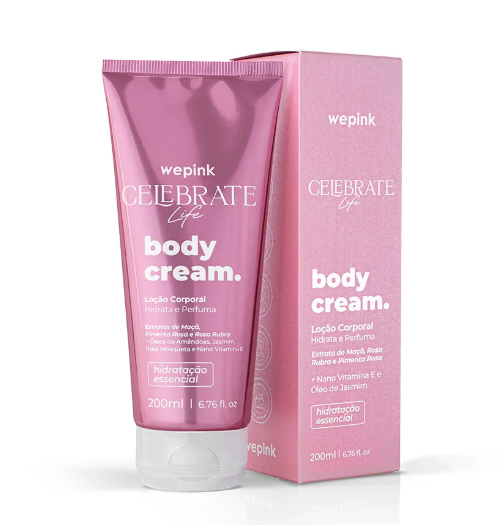 Body Cream Celebrate Life Hidratante 200ml - Wepink