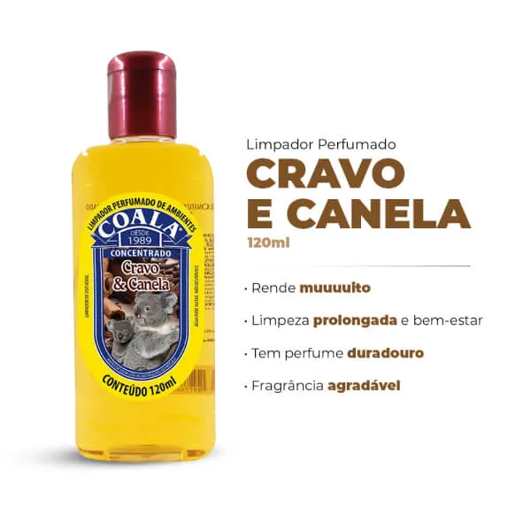 Limpador&#x20;Perfumado&#x20;de&#x20;Ambientes&#x20;Coala&#x20;-&#x20;Cravo&#x20;e&#x20;Canela&#x20;-&#x20;120&#x20;ml&#x2705;PRONTA&#x20;ENTREGA