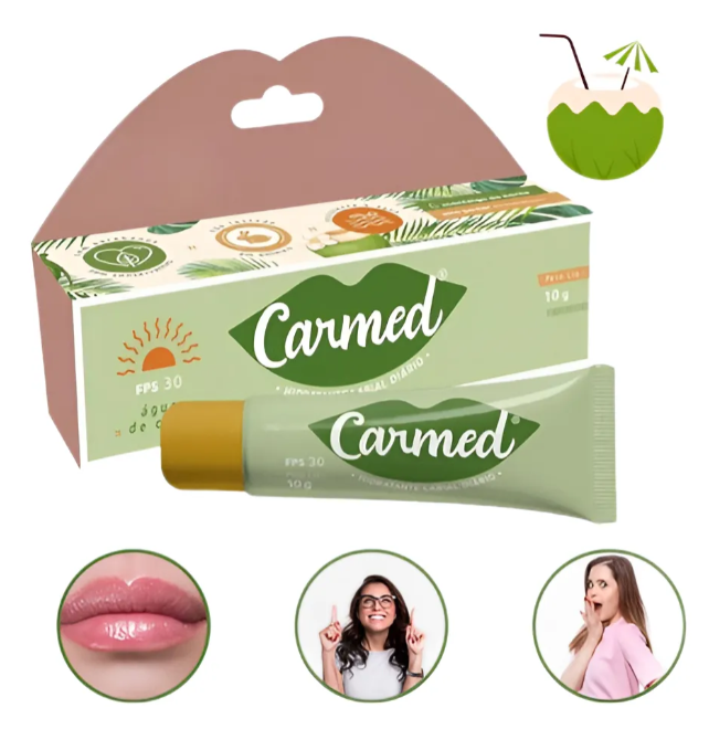 Hidratante Labial Carmed Água de Coco Fps 30 ✅PRONTA ENTREGA