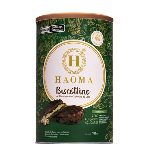 Biscottino Pistache com Chocolate ao Leite | Linha Stevia