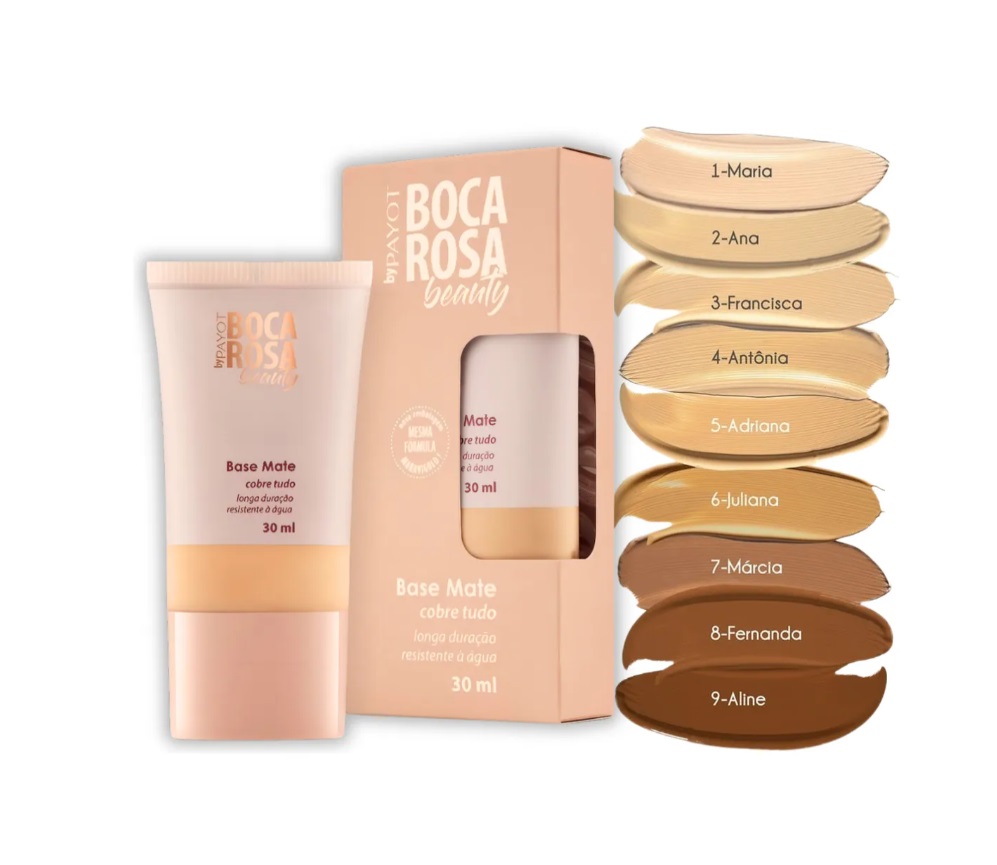 Base Mate Boca Rosa Beauty Alta Cobertura 30ml