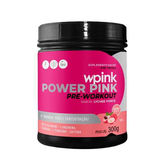 Super Power Pink de Lichia - Pré-Treino – 300g - WP ✅PRONTA ENTREGA