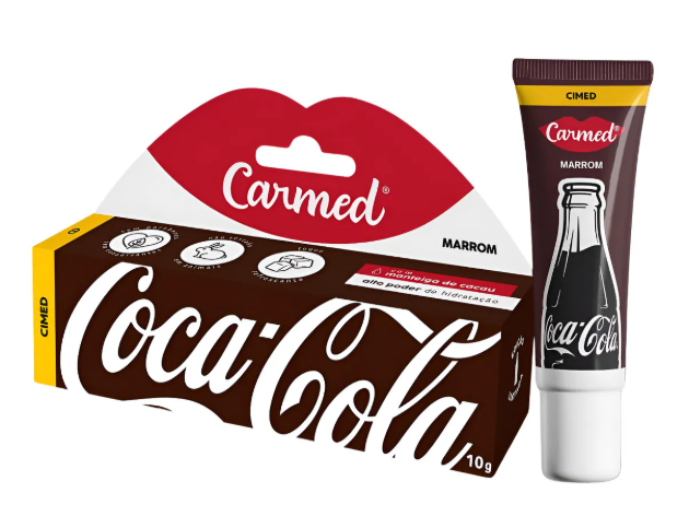 Hidratante Labial Carmed Coca-cola Marrom 10g