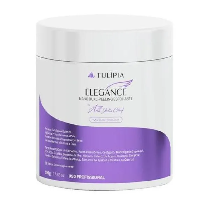 Elegance&#x20;Body&#x20;Esfoliante&#x20;Dual&#x20;Peeling&#x20;Corporal&#x20;Tul&#x00ED;pia&#x20;500g