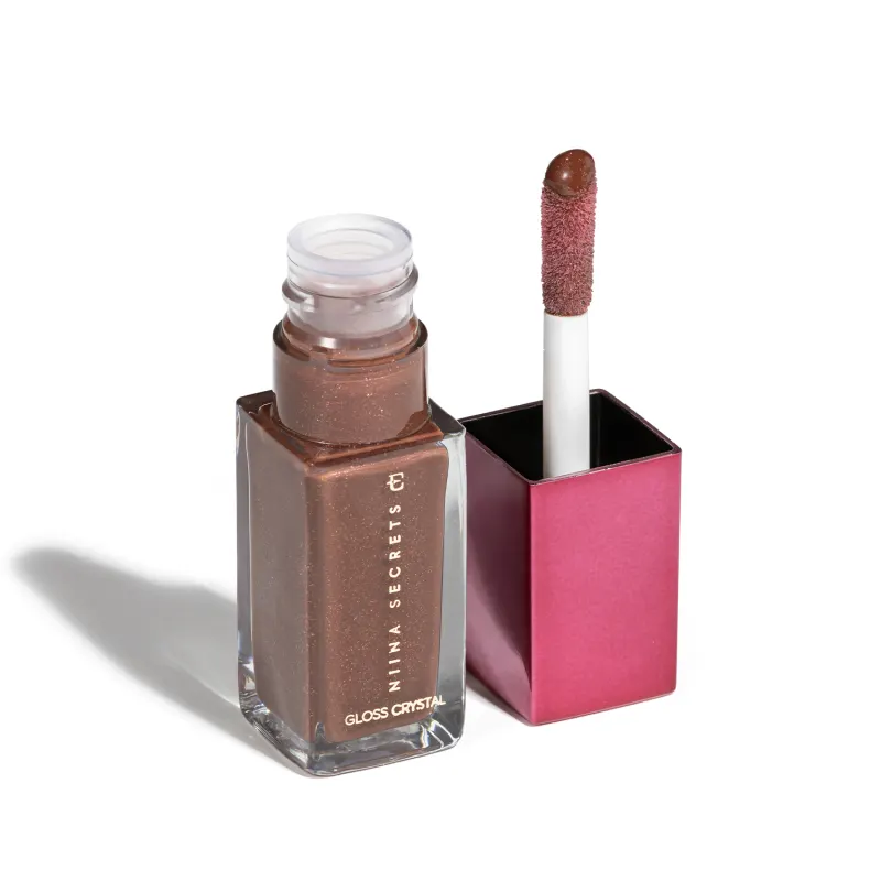 Gloss&#x20;Crystal&#x20;Cream&#x20;Onix&#x20;Niina&#x20;Secrets&#x20;7ml&#x20;Marrom