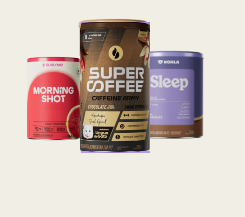 Kit SuperCoffee Língua de Gato + Koala Morango + Morning Shot Melancia