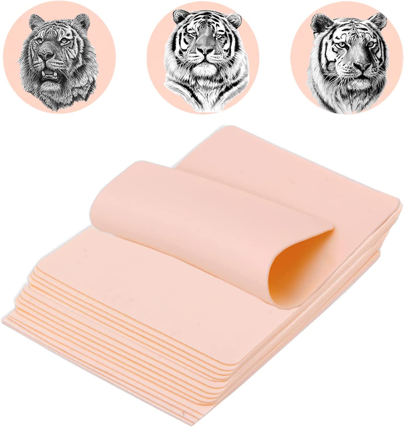 Kit Pele Sintética Profissional para Prática de Tatuagem 15 Peças