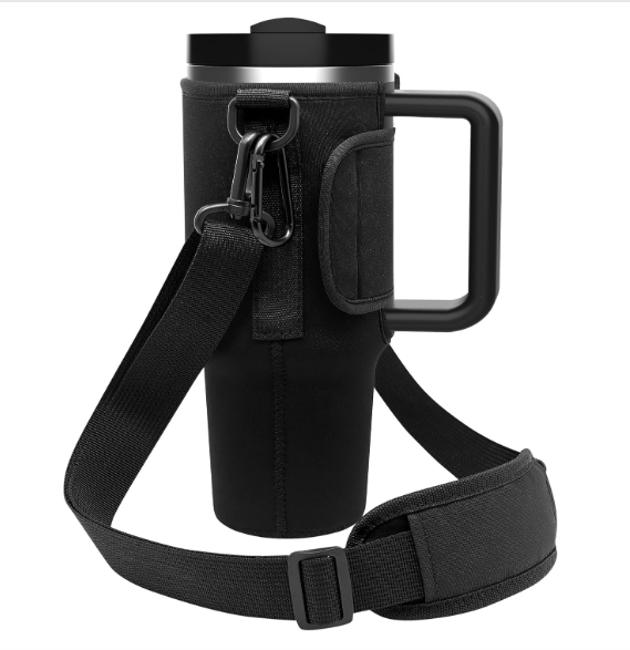 Bolsa para Transporte de Garrafa de Água para Stanley Tumbler - Preto