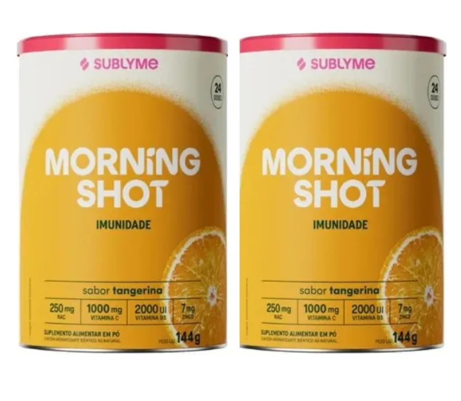 Kit 2x Morning Shot Matinal Tangerina 144g - Sublyme