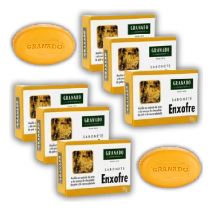 Kit 6 Sabonetes Granado Enxofre 90g