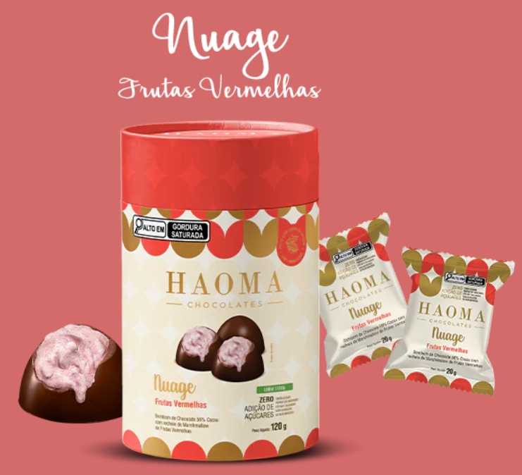 Haoma Nuage Frutas Vermelhas Lata 120g | Linha Stevia