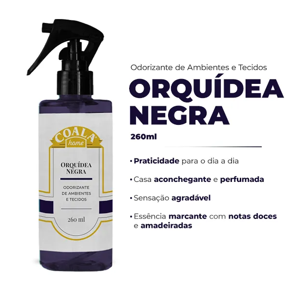 Odorizante de Ambientes e Tecidos Coala Home - Orquídea Negra✅PRONTA ENTREGA