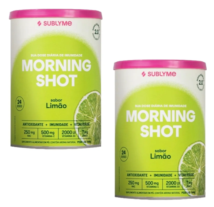 Kit 2x Morning Shot 2.0 Sublyme Matinal Limão