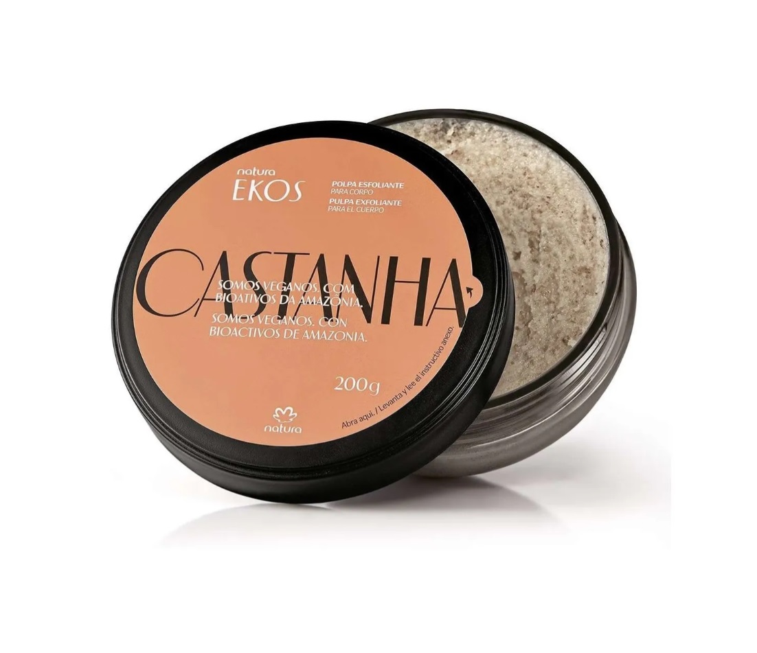 NATURA - Polpa Esfoliante Corporal Castanha Natura Ekos