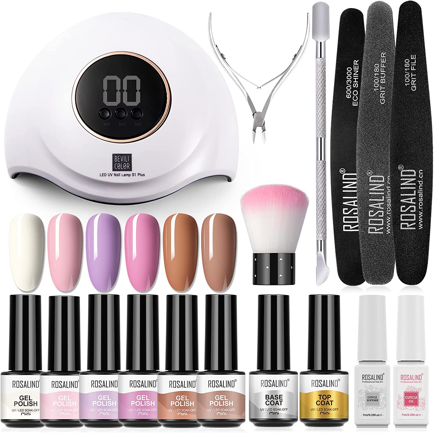 ⚡BEST SELLER - Kit Gel Profissional + 6 Vernizes + Catalisador + Acessórios