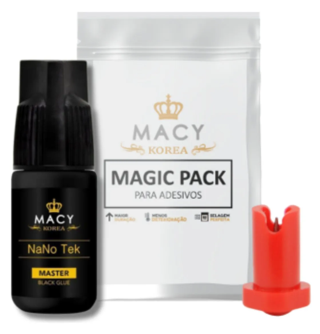 Cola Macy Nano Tek 3ml Para Extensão de Pestanas Volume Russo
