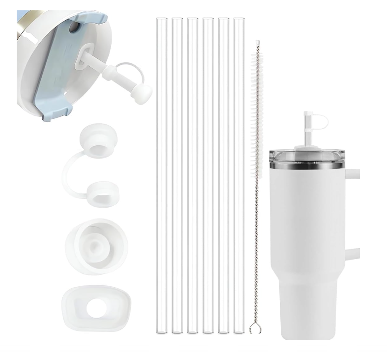 Kit&#x20;6&#x20;Palinhas&#x20;&#x2B;&#x20;Pe&#x00E7;as&#x20;de&#x20;Acess&#x00F3;rios&#x20;para&#x20;Copo&#x20;Stanley&#x20;&#x2705;PRONTA&#x20;ENTREGA