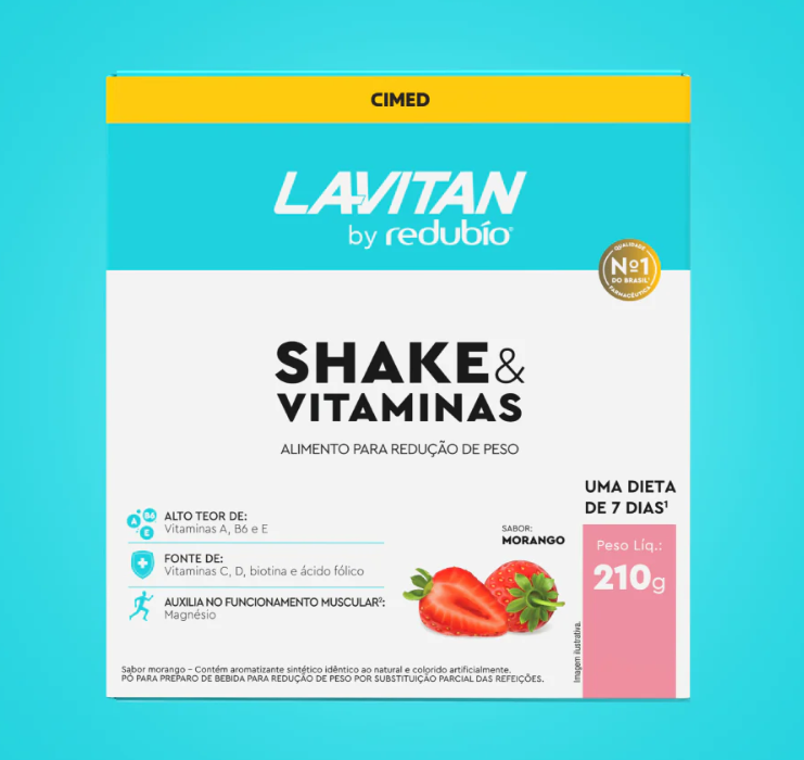 Lavitan by Redubío Shake Morango 210g - PRÉ-VENDA📍