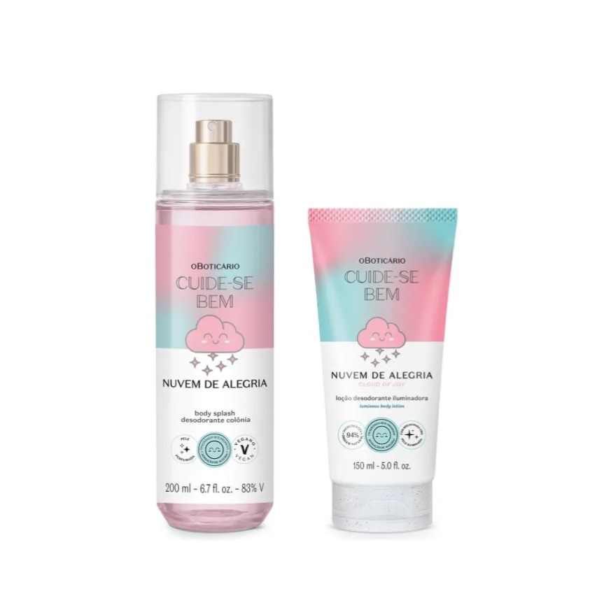 Cuide-se Bem Nuvem De Alegria Body Splash Loção Iluminadora