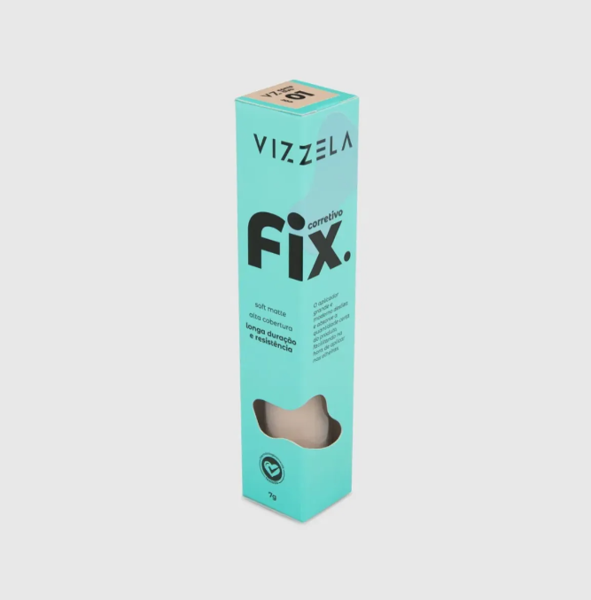 Corretivo Vizzela  Fix Líquido Hidratante 7g