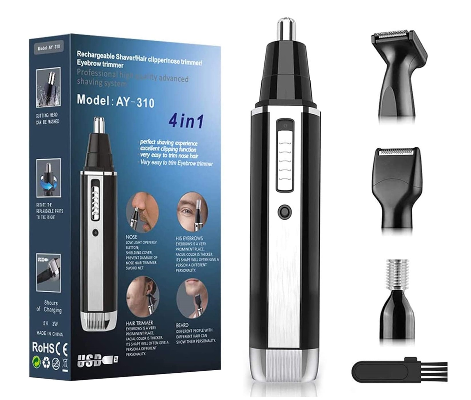 Corta-Pelos Nariz Orelhas Sobrancelhas Barba e Rosto ✅PRONTA ENTREGA