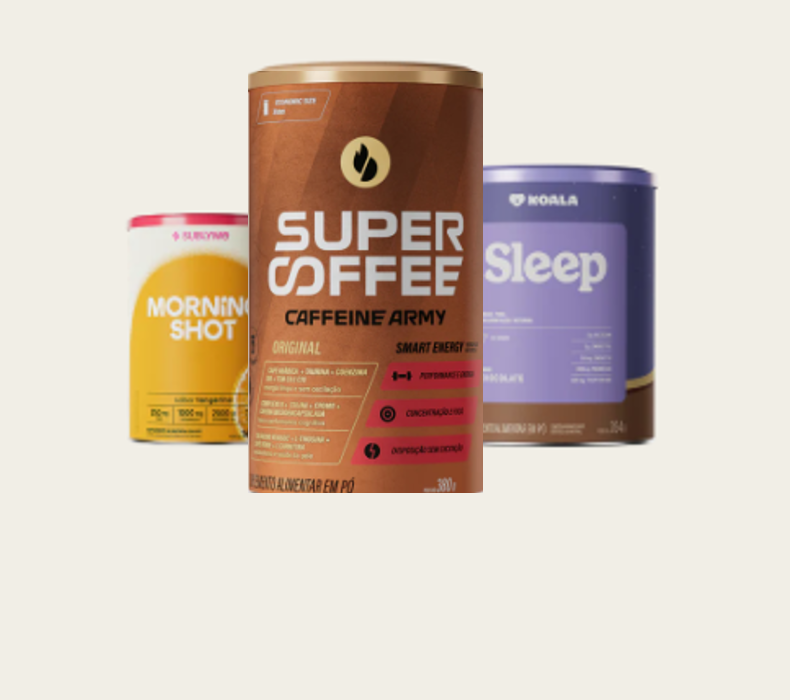 Kit SuperCoffee  Original + Koala Chocolate + Morning Shot Tangerina
