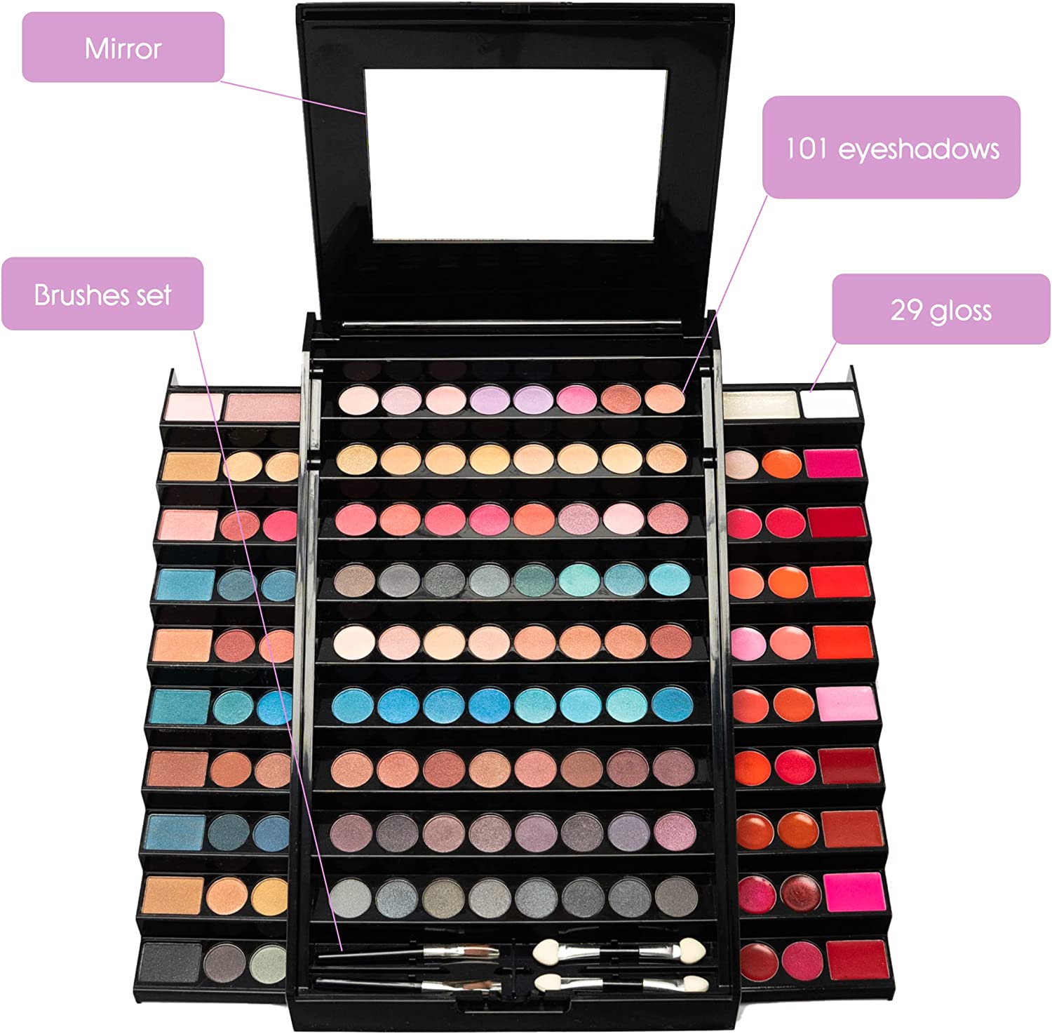 Paleta de Maquilhagem 130 peças Completo PYRAMIDE de Gloss