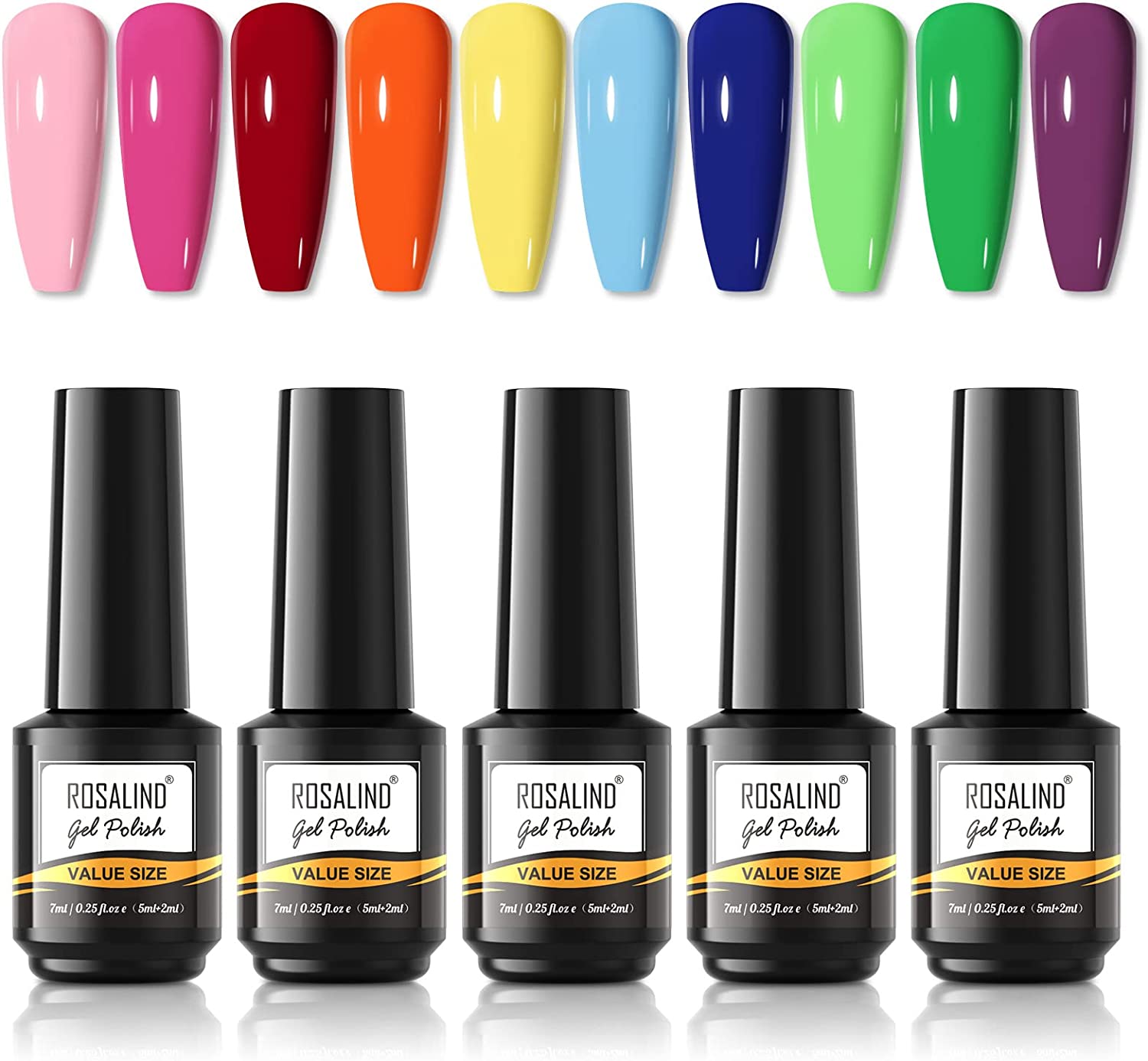 kit Vernizes em Gel Manicure Pedicure 10Un Série de Cores Néon