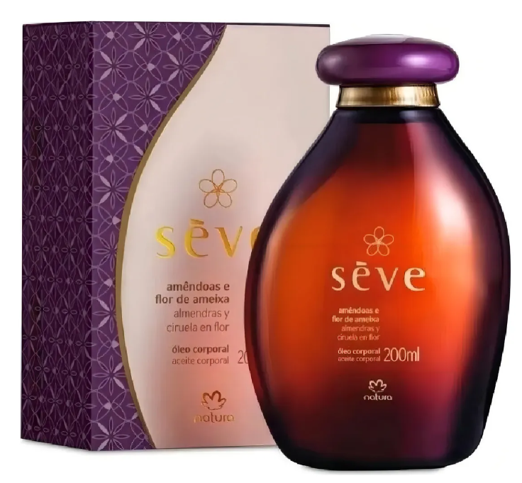Óleo Corporal Sève Amêndoas e Flor de Ameixa 200ml Natura