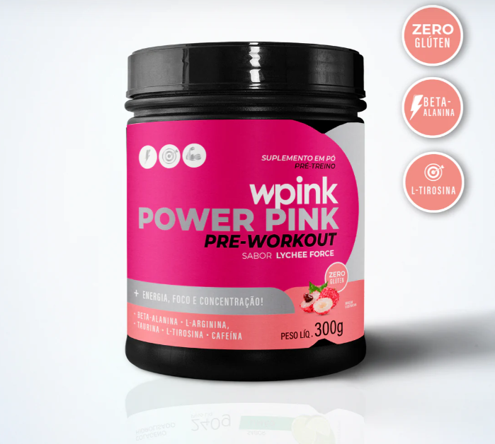 Super&#x20;Power&#x20;Pink&#x20;Lichia&#x20;-&#x20;Pr&#x00E9;-Treino&#x20;-&#x20;300g&#x20;-&#x20;Wepink