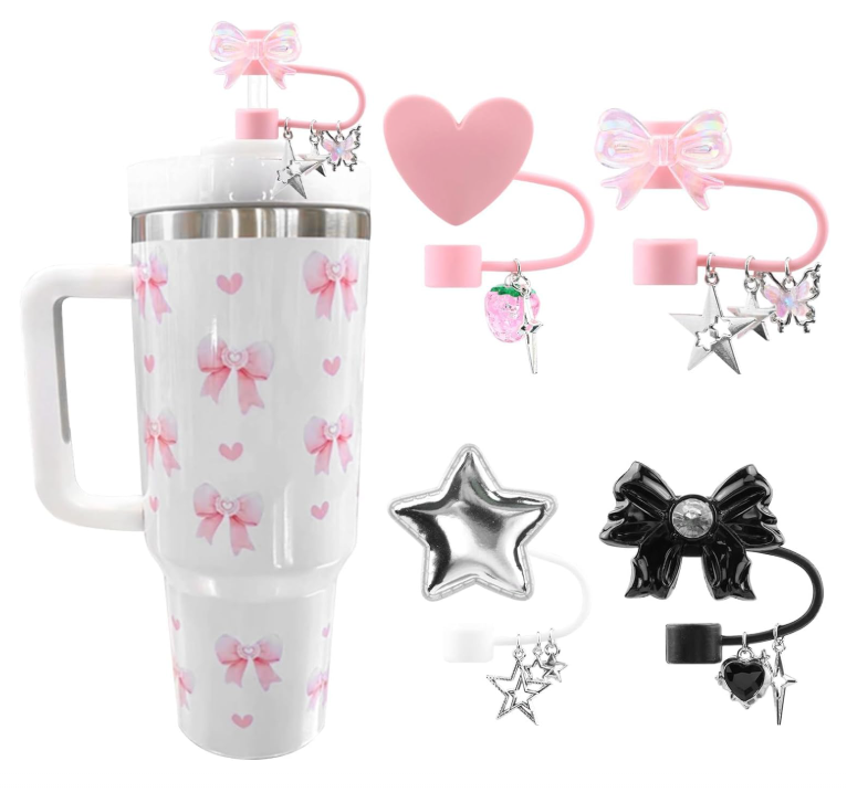 GlamRays&#x20;4&#x20;Pe&#x00E7;as&#x20;Capa&#x20;de&#x20;Canudo&#x20;de&#x20;Silicone&#x20;para&#x20;Stanley&#x20;Cup&#x20;&#x2705;PRONTA&#x20;ENTREGA