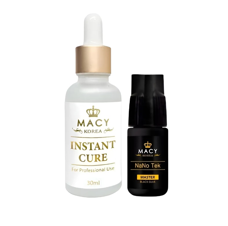 Kit Finalizador Instant Cure E Cola Nano Tek  Macy Korea