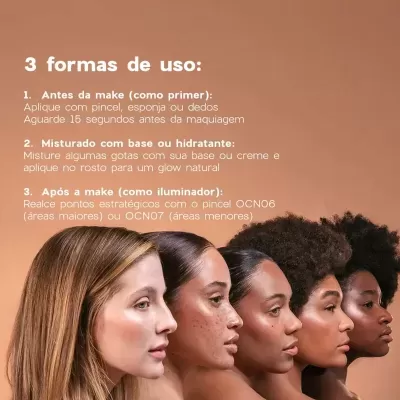 Glow&#x20;Skin&#x20;Primer&#x20;30ml&#x20;-&#x20;N&#x00E1;dia&#x20;Tambasco&#x20;Cores&#x20;Variadas