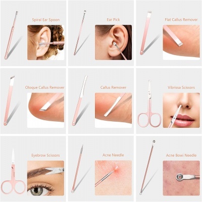 Kit Manicure Pedicure 18 Peças Ferramentas