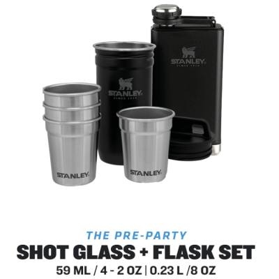 Kit&#x20;STANLEY&#x20;Copos&#x20;Shot&#x20;Pr&#x00E9;-Festa&#x20;Adventure&#x20;&#x2B;&#x20;Frasco&#x20;de&#x20;Quadril&#x20;-&#x20;A&#x00E7;o&#x20;Inoxid&#x00E1;vel&#x20;&#x2705;PRONTA&#x20;ENTREGA