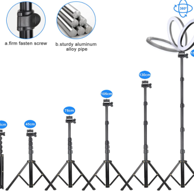 Ring&#x20;Light&#x20;Anel&#x20;de&#x20;Luz&#x20;LED&#x20;de&#x20;10&#x20;Polegadas&#x20;com&#x20;21&#x20;Cores