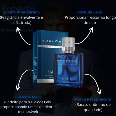 Perfume&#x20;Emo&#x00E7;&#x00F5;es&#x20;Masculino&#x20;Roberto&#x20;Carlos&#x20;50ml&#x20;Racco
