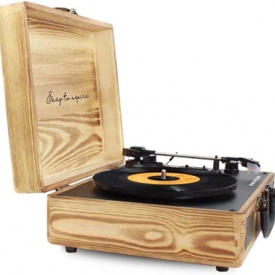 Gira-Discos Madeira - Vintage