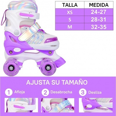 Patins&#x20;Ajust&#x00E1;veis&#x20;e&#x20;com&#x20;Luzes
