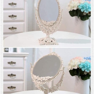 Espelho de Maquilhagem de Dois Lados Vintage