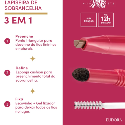 Kit&#x20;Niina&#x20;Secrets&#x3A;&#x20;Perfume&#x20;100ml&#x20;&#x2B;&#x20;Lip&#x20;Oil&#x20;7ml&#x20;&#x2B;&#x20;Lapiseira&#x20;de&#x20;Sobrancelha