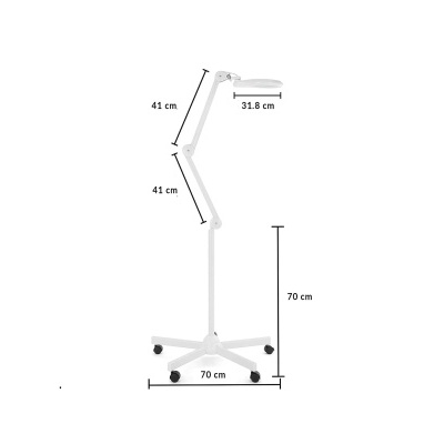 Lupa&#x20;Led&#x20;5&#x20;Dioptrias&#x20;Longe&#x20;e&#x20;20&#x20;Dioptrias&#x20;Perto&#x20;Base&#x20;Girat&#x00F3;ria